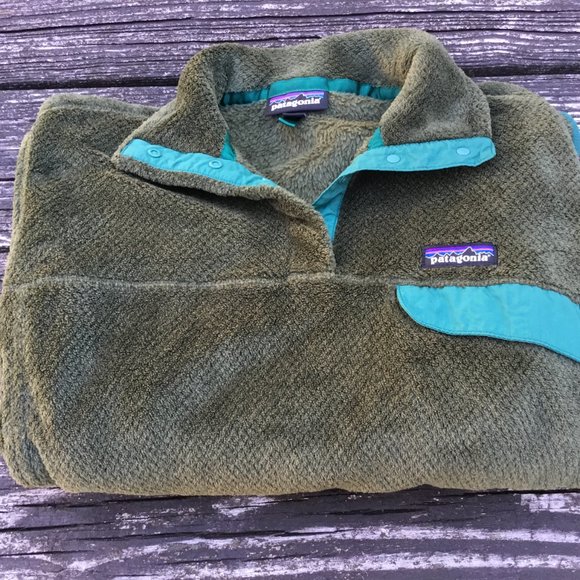 Patagonia Women’s Green 1/4 Snap Size Large - Picture 5 of 5